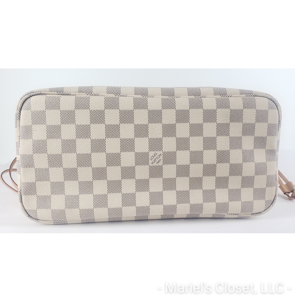 Louis Vuitton Damier Azur Canvas Tote with Natural Vachetta Trim - Picture 4 of 11